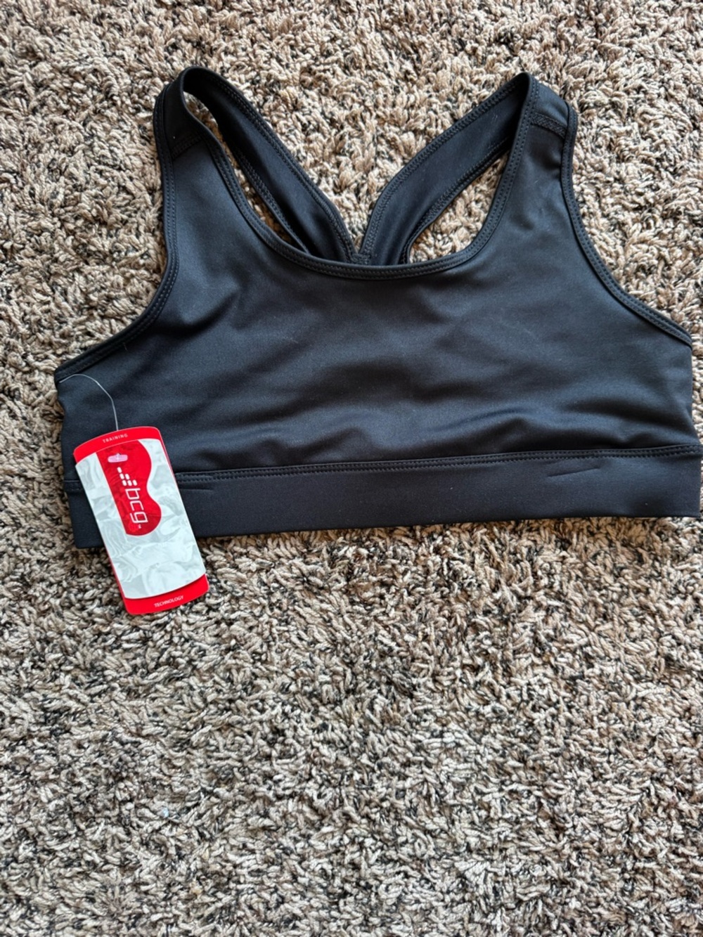 bcg Black Kids Sports Bra